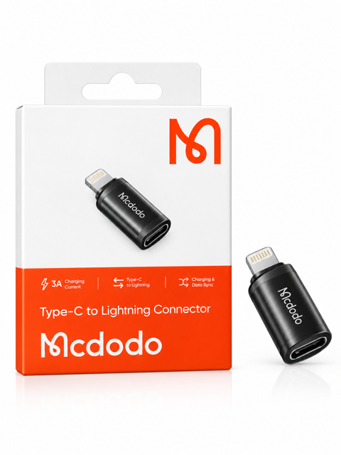 مبدل مک دودو Mcdodo تایپ سی به لایتنینگ مدل Type-C to Lightning Connector